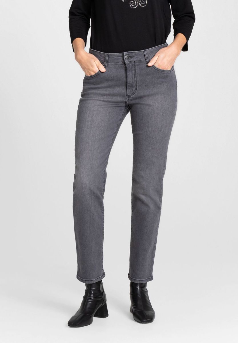 Straight Fit Five-Pocket Jeanshose