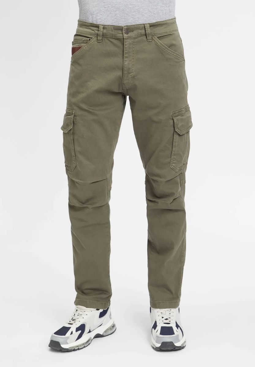 GLOBETROTTER Cargohose, aufgesetzte Taschen, für Herren, grün, 38/30
