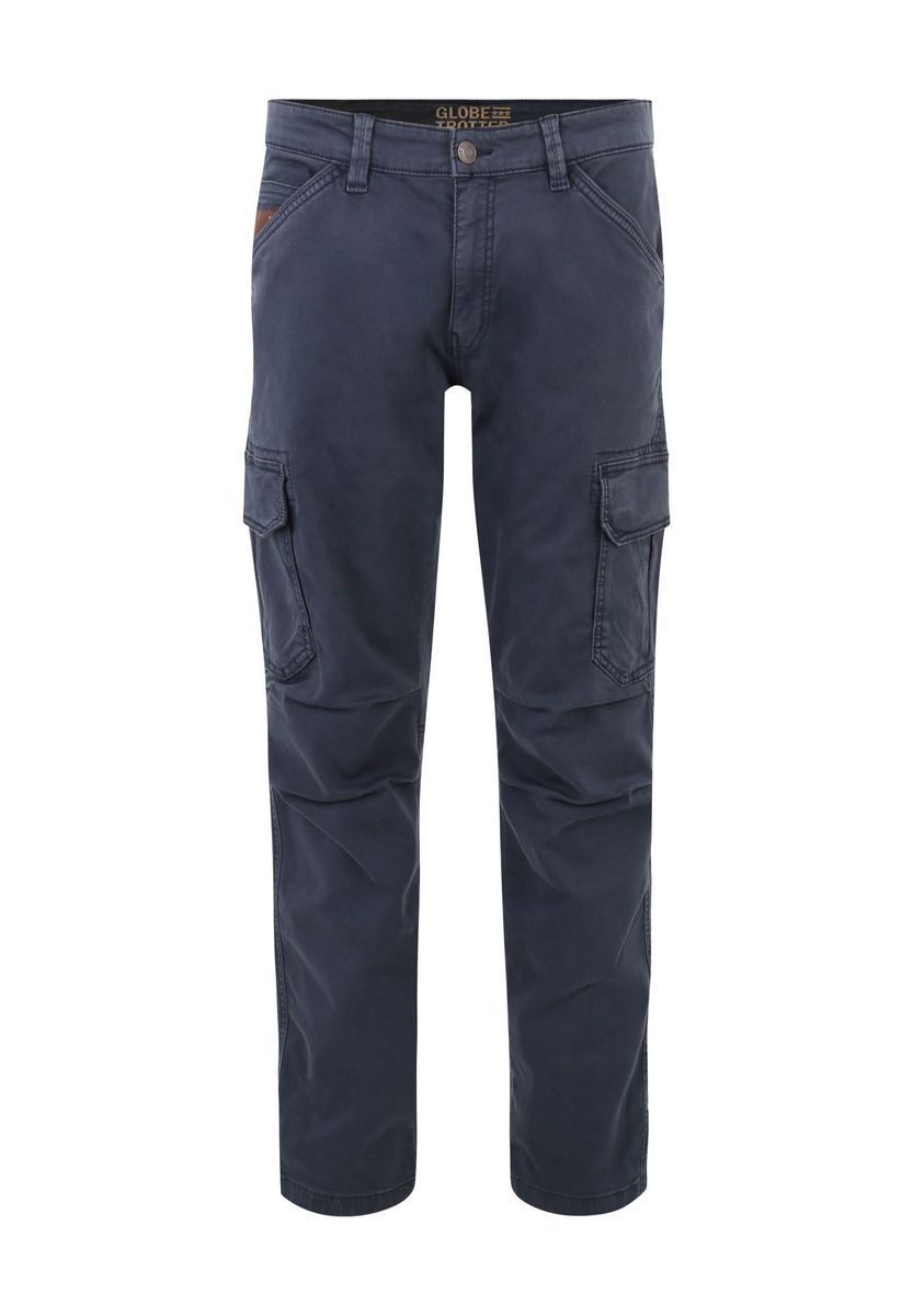 GLOBETROTTER Cargohose, Eingrifftaschen, für Herren, blau, 33/30