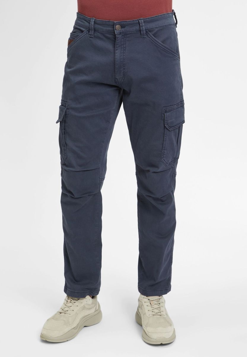 GLOBETROTTER Cargohose, Eingrifftaschen, für Herren, blau, 33/30