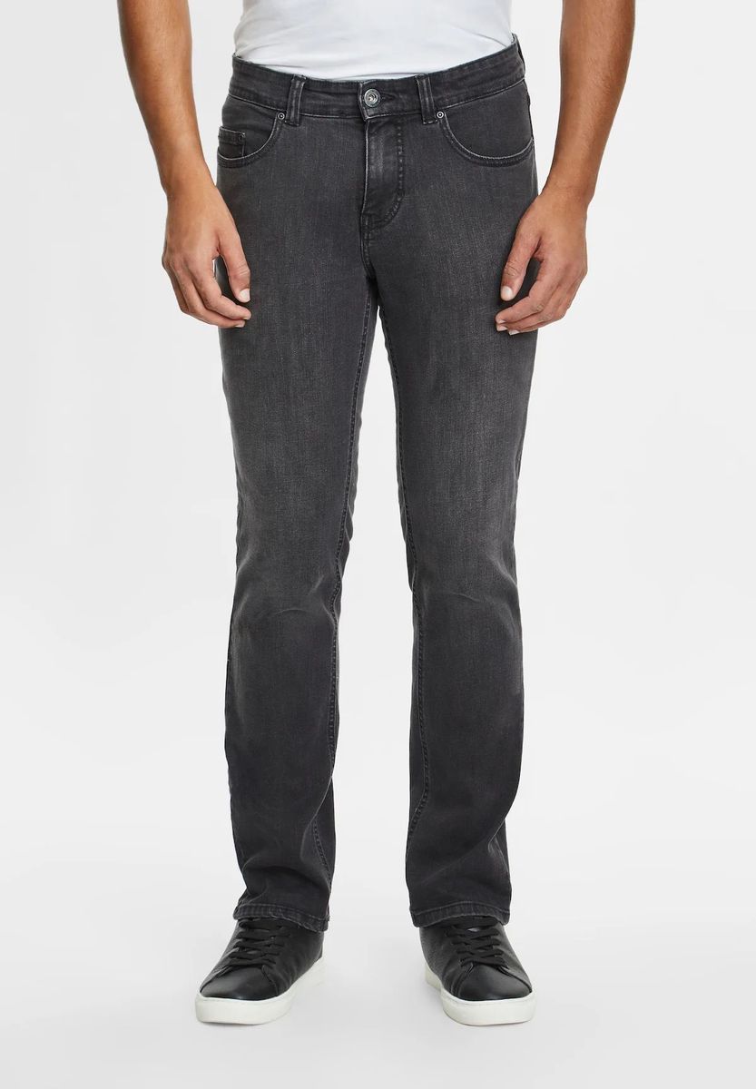 Herren Graue Jeans im 5-Pocket-Stil