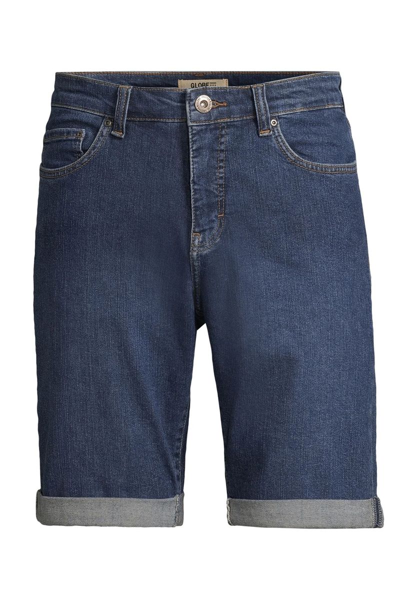 Denim Bermuda Shorts mit Rollsaum