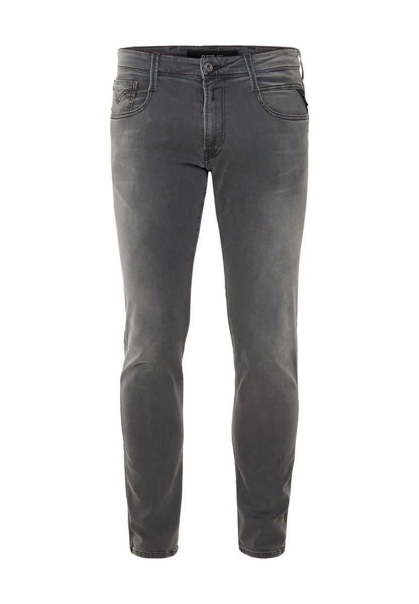 Herren Slim Fit Graue Jeans
