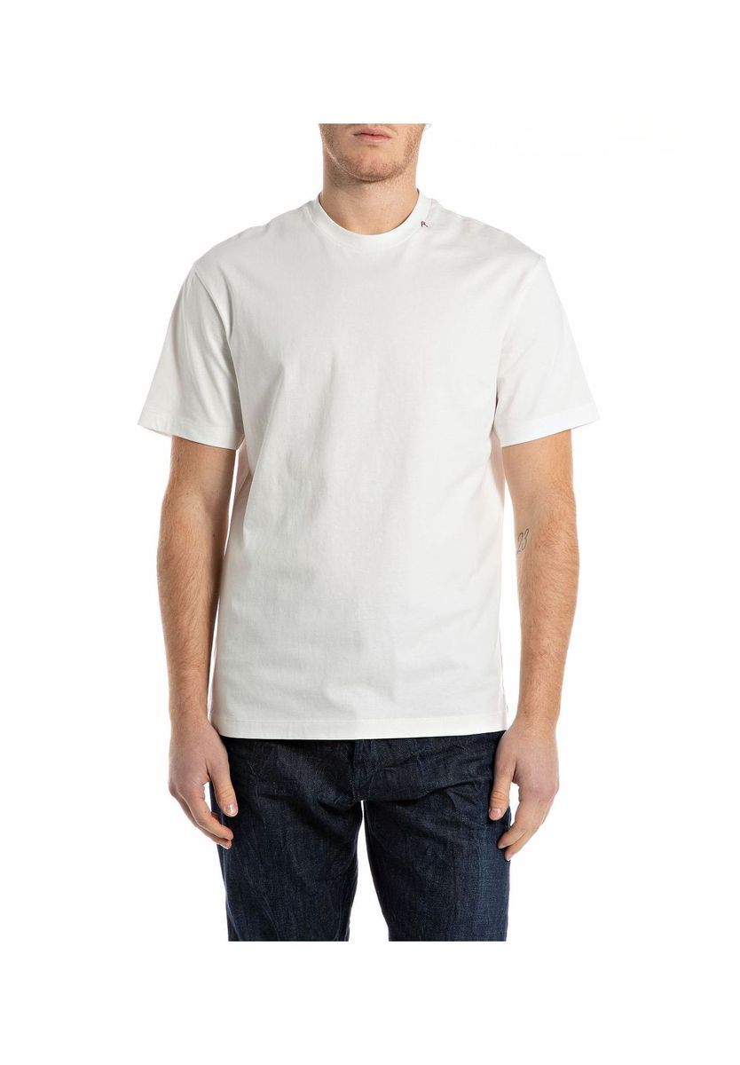 Klassisches Baumwoll-T-Shirt mit Rundhalsausschnitt