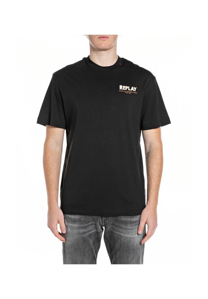 Klassisches Baumwoll-T-Shirt mit Grafikprint