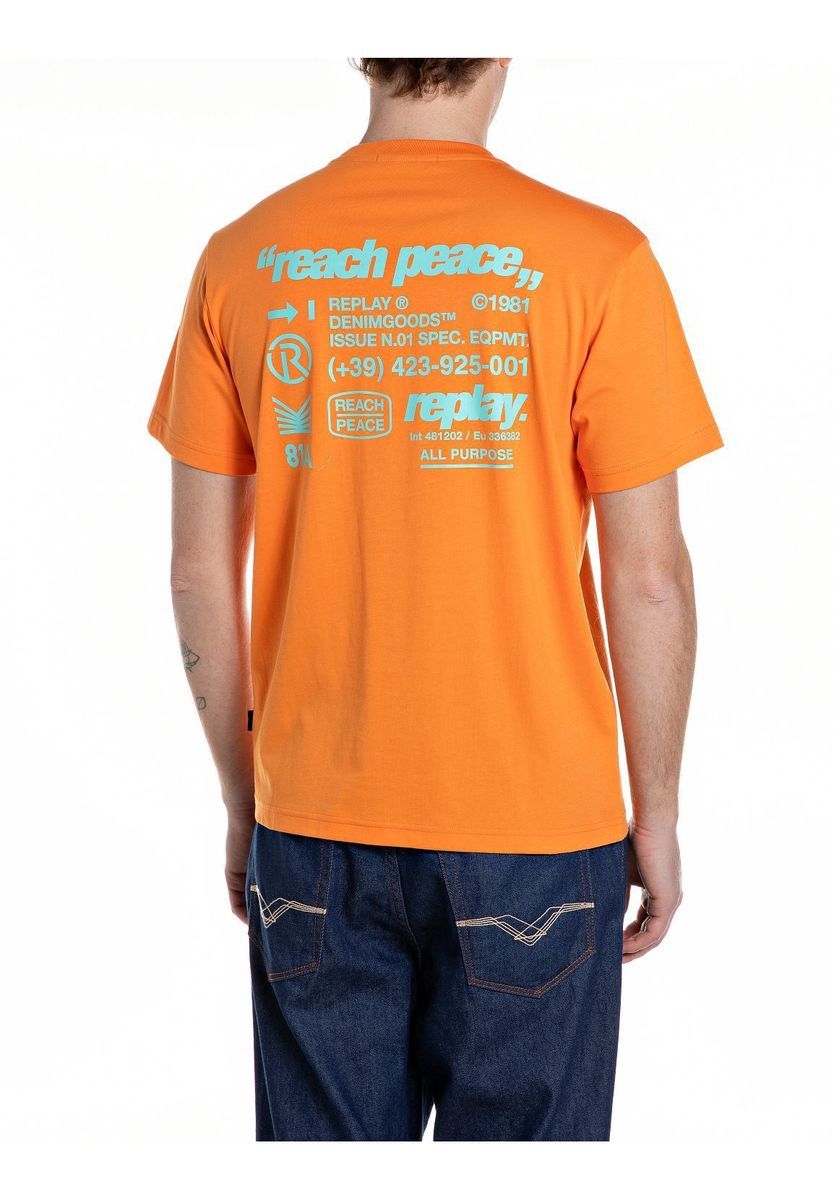 T-Shirt mit Grafikprint aus Baumwolljersey