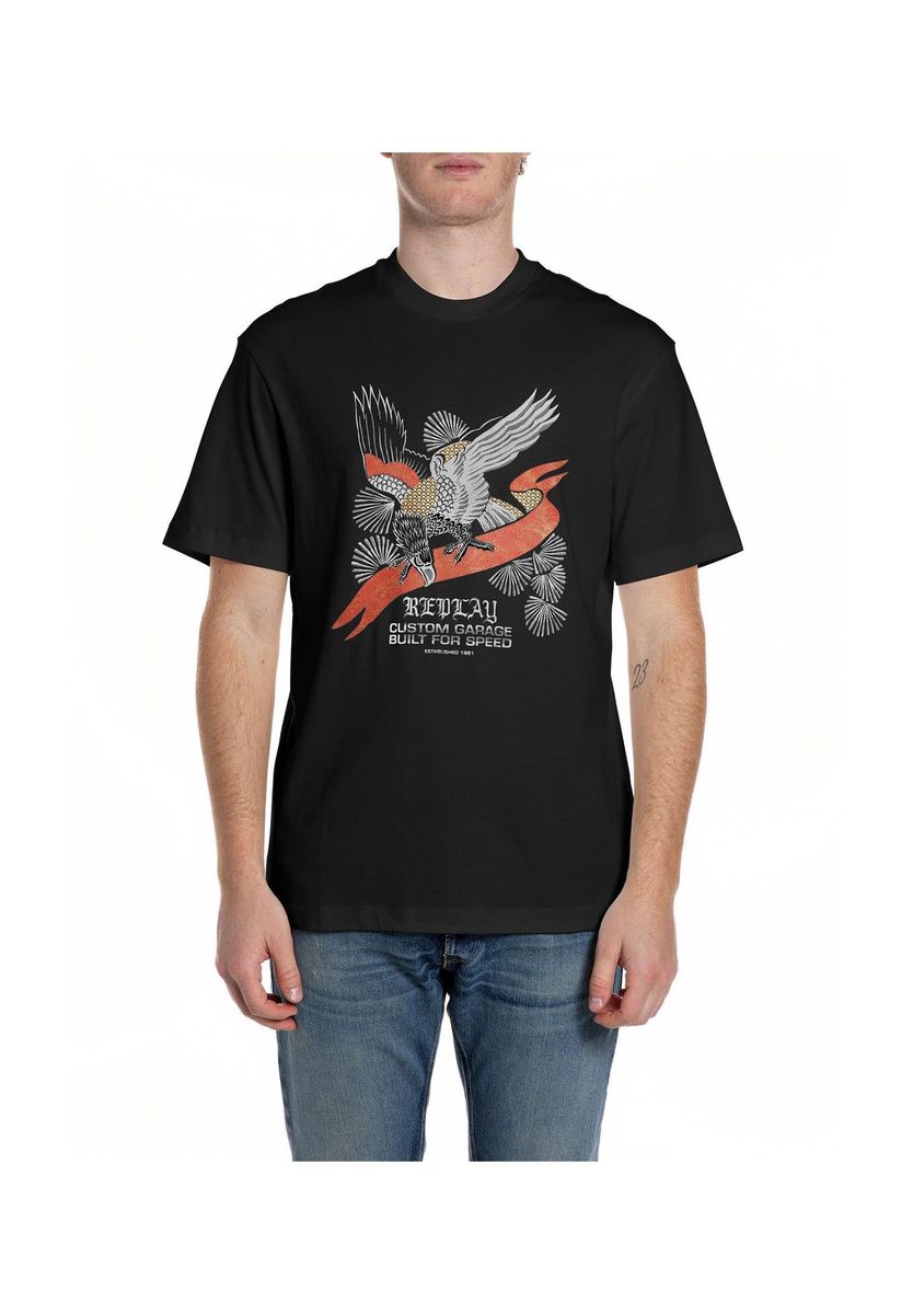 T-Shirt mit Grafikprint und Rundhalsausschnitt