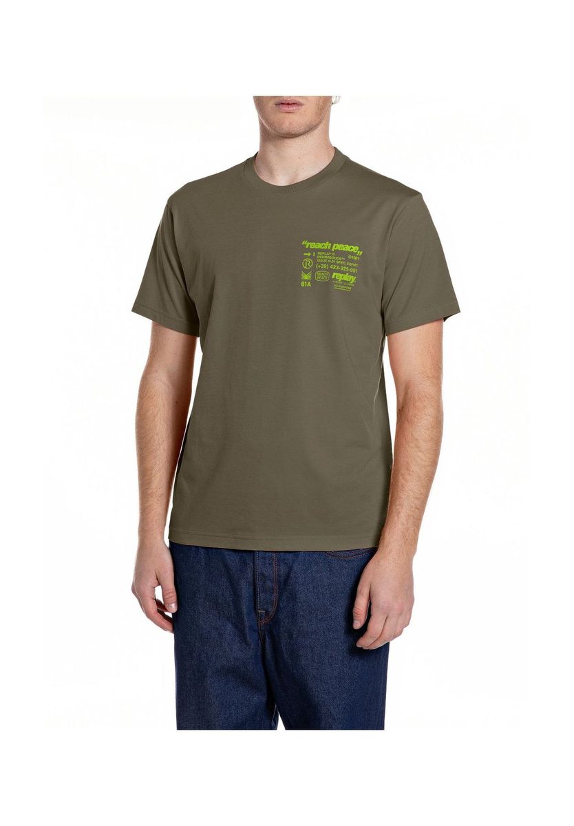 T-Shirt mit Grafikprint und Relaxed Fit