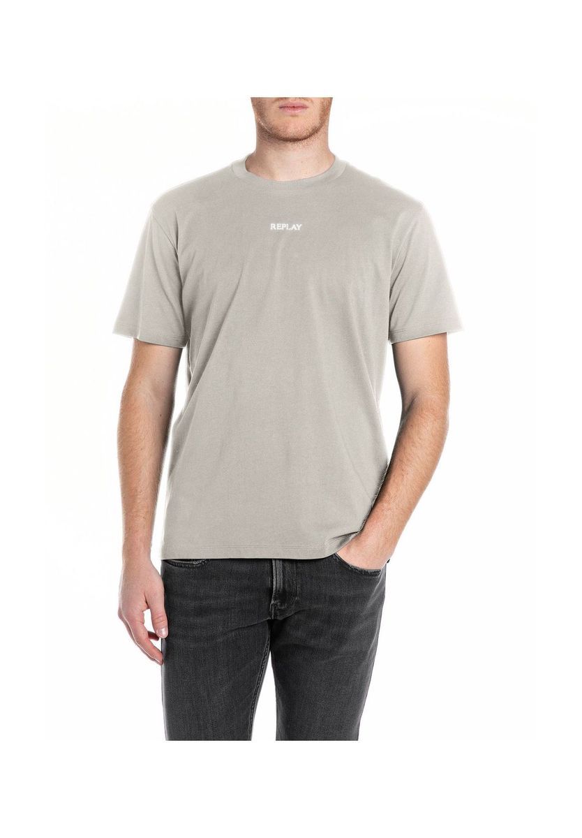 Klassisches Baumwoll-T-Shirt mit Logo-Print