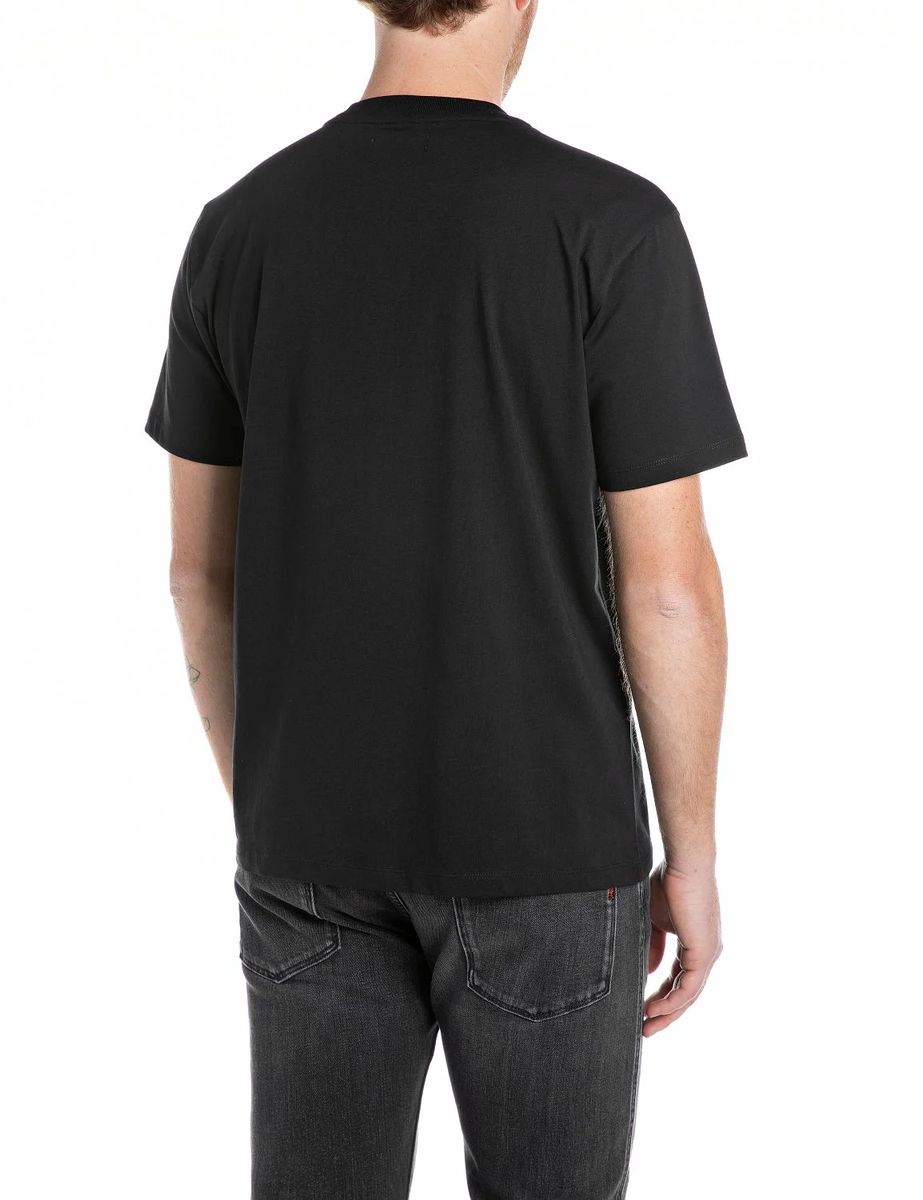 Klassisches Baumwoll-T-Shirt mit Logo-Print
