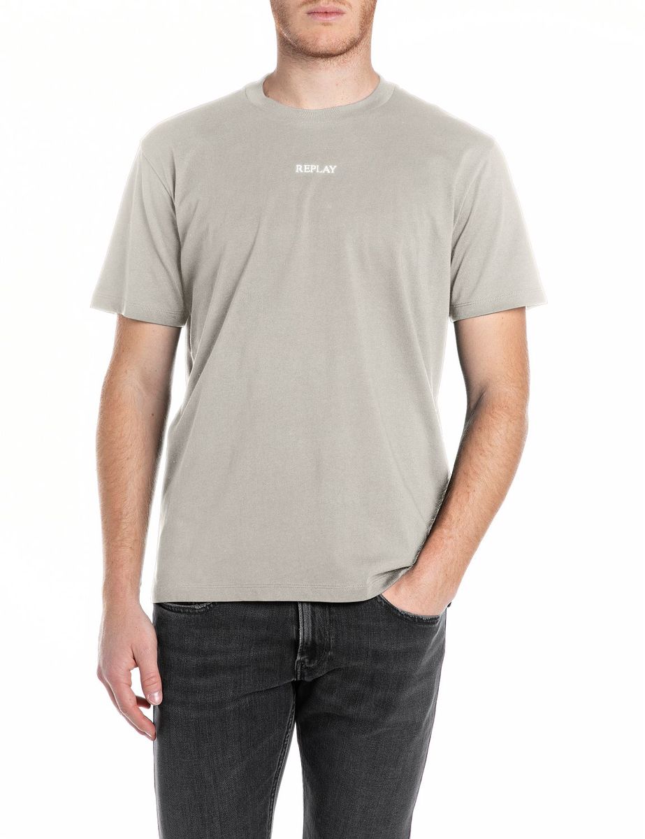 Klassisches Baumwoll-T-Shirt mit Logo-Print