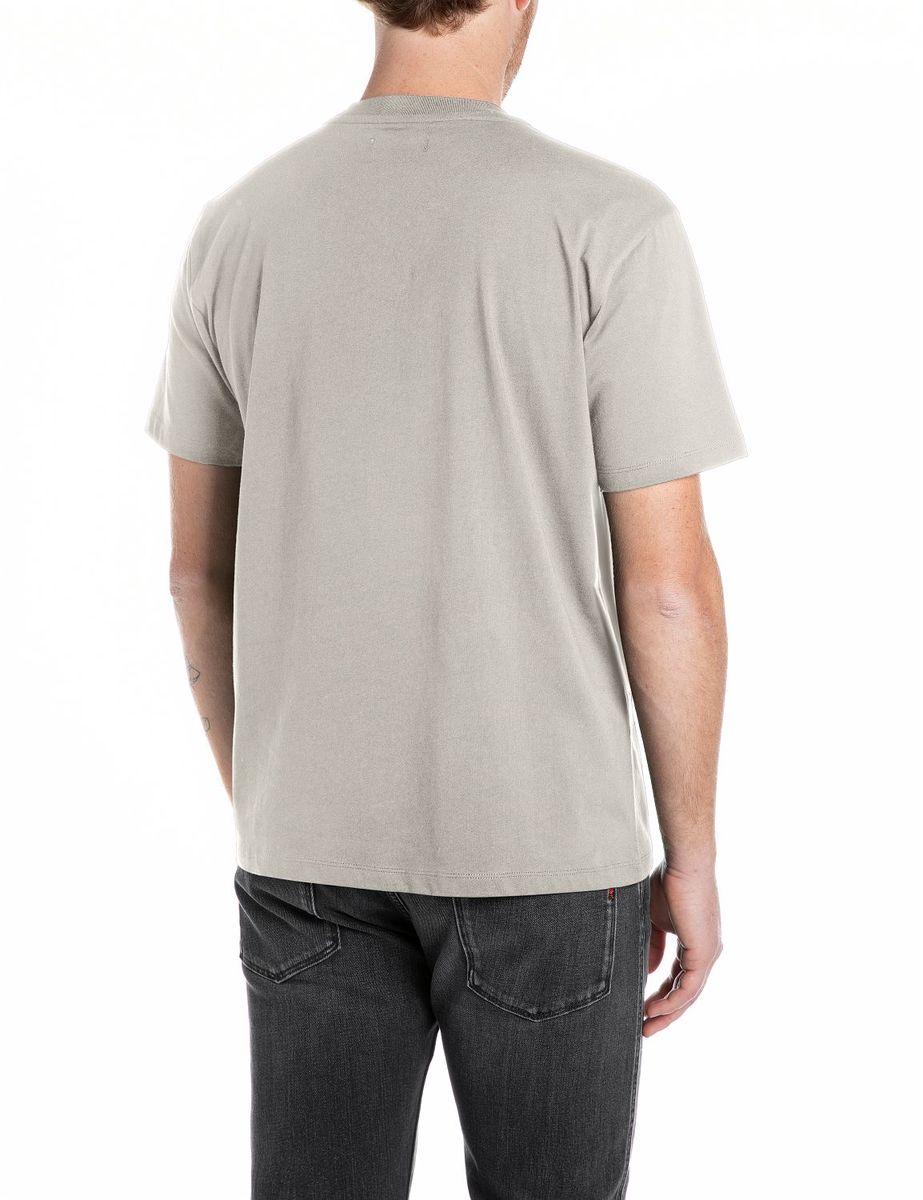 Klassisches Baumwoll-T-Shirt mit Logo-Print