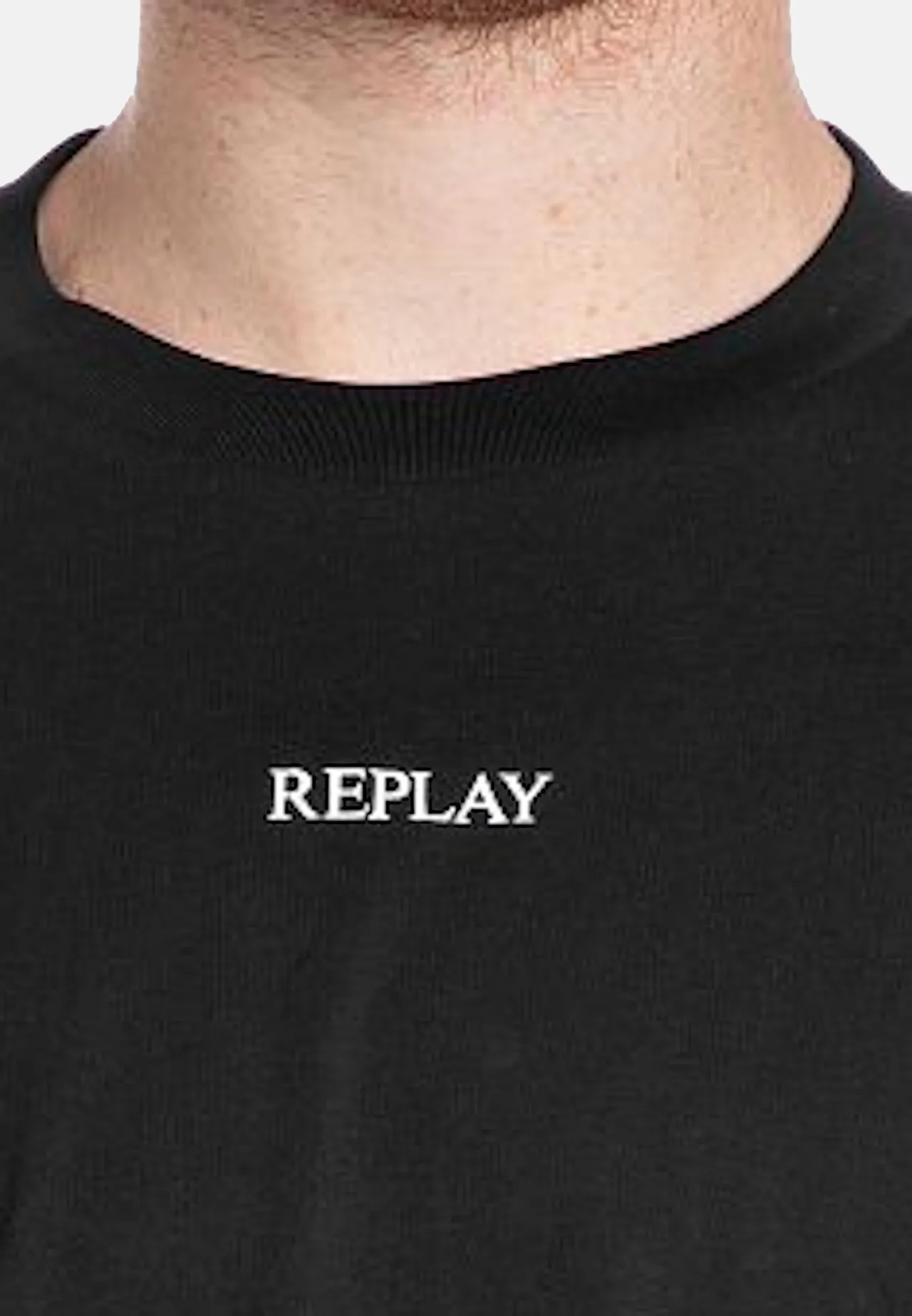 Klassisches Baumwoll-T-Shirt mit Logo-Print
