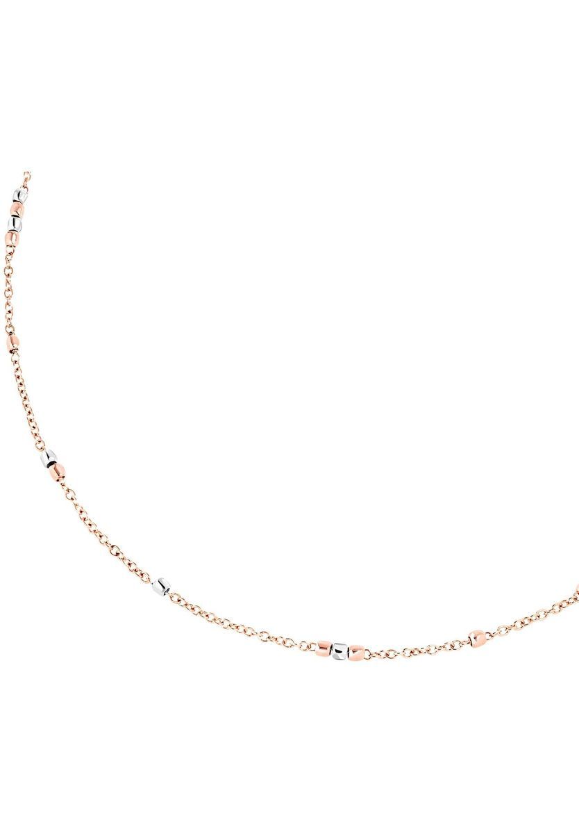 Zweifarbige Halskette mit Granelli-Elementen