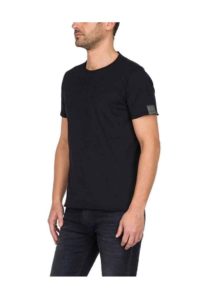 Klassisches Baumwoll-T-Shirt mit Rundhalsausschnitt