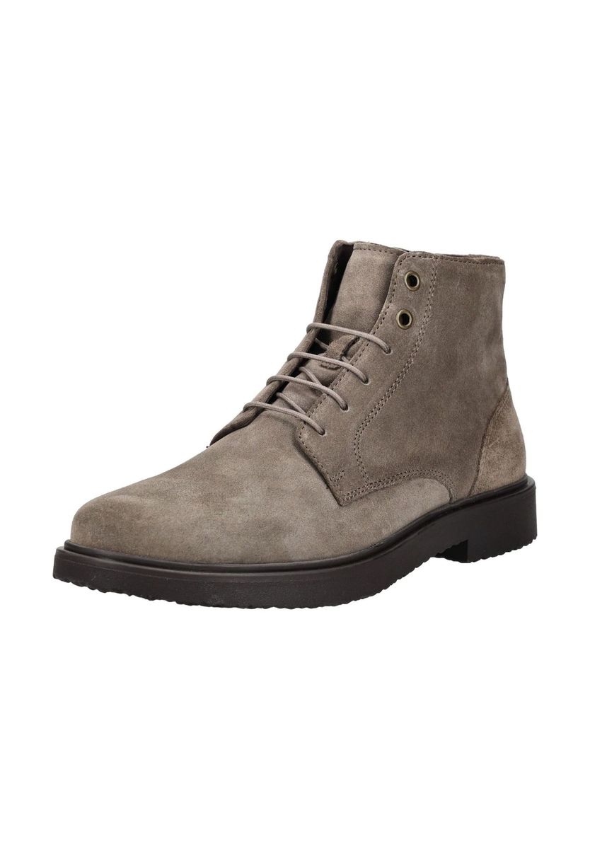 Schnürstiefelette aus Wildleder