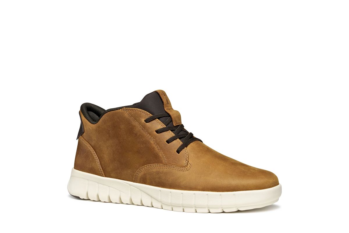 High-Top Sneaker-Boots aus Veloursleder