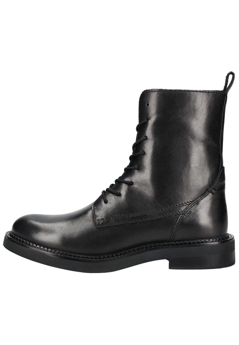 Klassische Leder Schnürstiefeletten