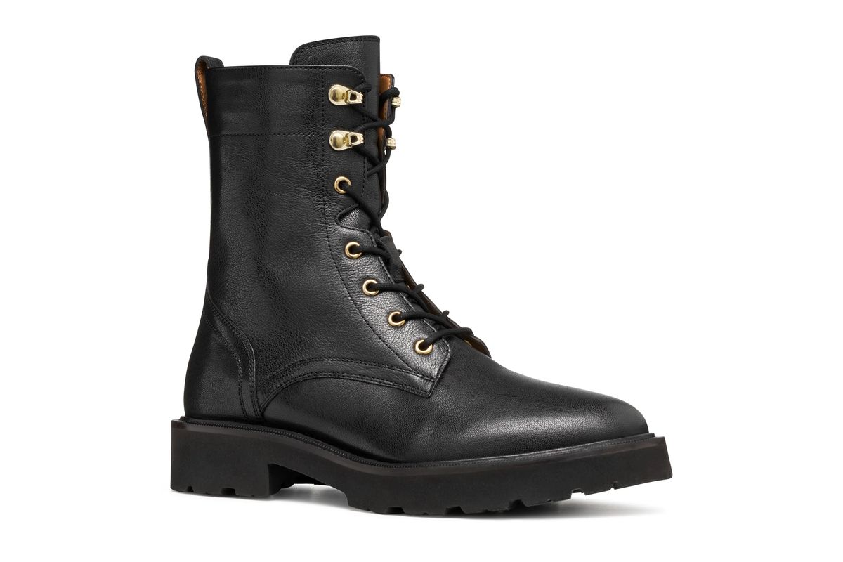 GEOX Schnürstiefeletten, Blockabsatz, für Damen, schwarz, 38