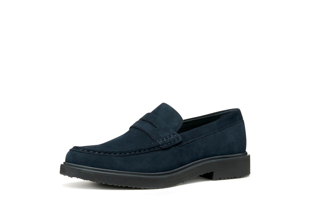 Klassischer Penny Loafer Wildleder Schuh
