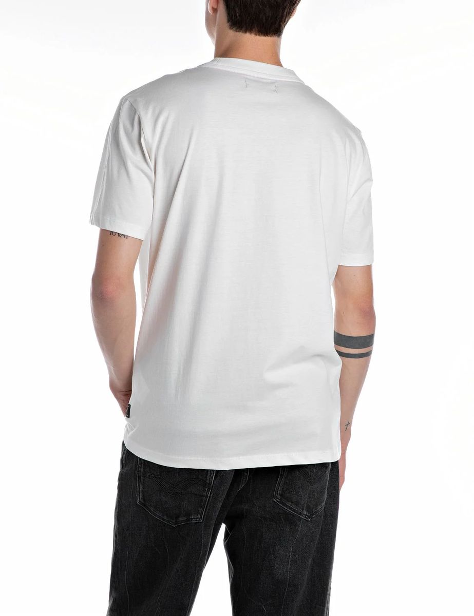 Klassisches Baumwoll-T-Shirt mit Rundhalsausschnitt
