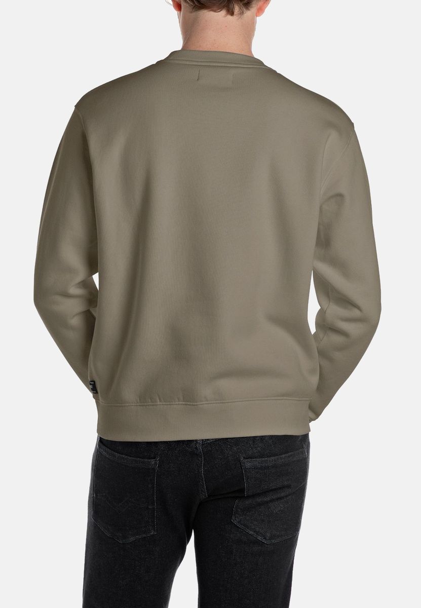 Klassisches Baumwoll-Sweatshirt mit Rundhalsausschnitt