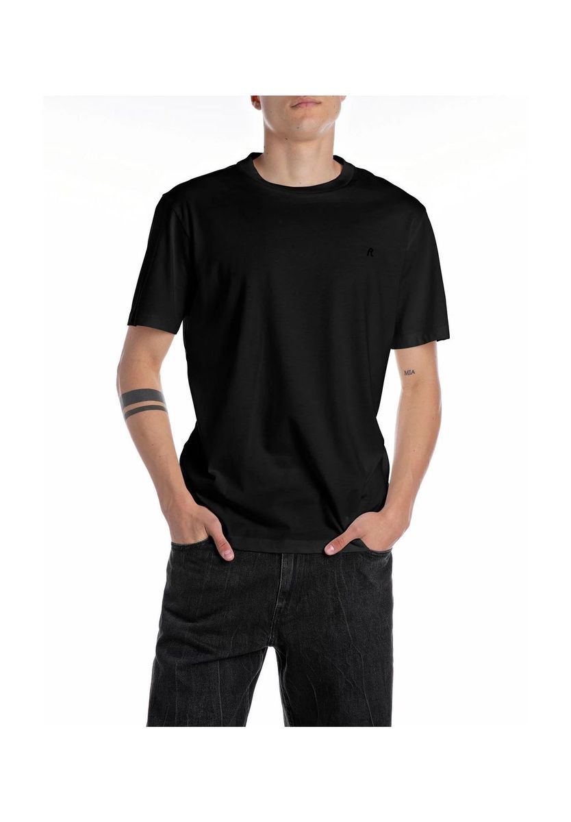 Klassisches Kurzarm Baumwoll-T-Shirt