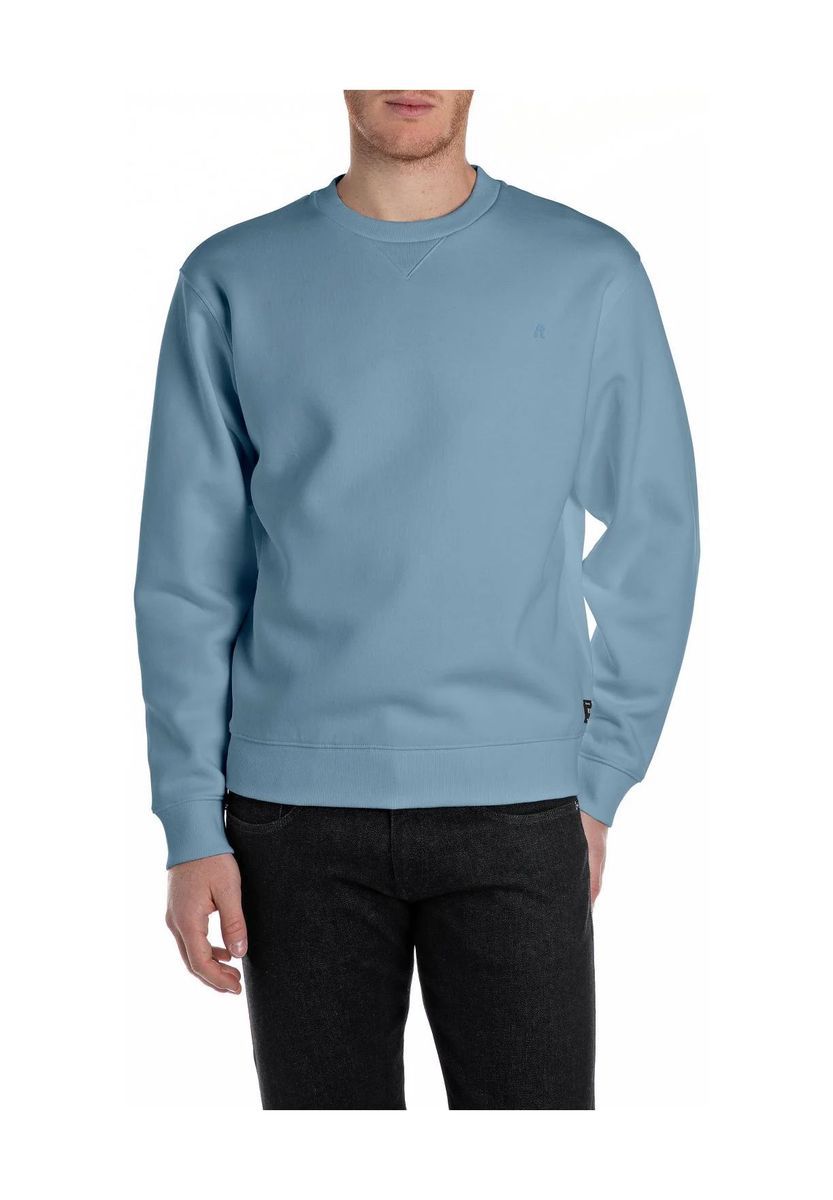 Klassisches Baumwoll-Sweatshirt mit Rundhalsausschnitt