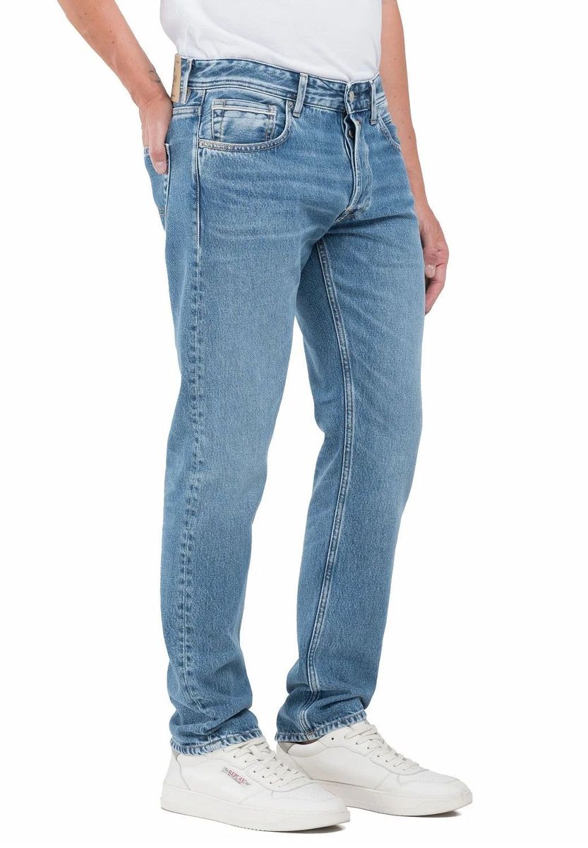 Klassische Straight-Leg Baumwolljeans