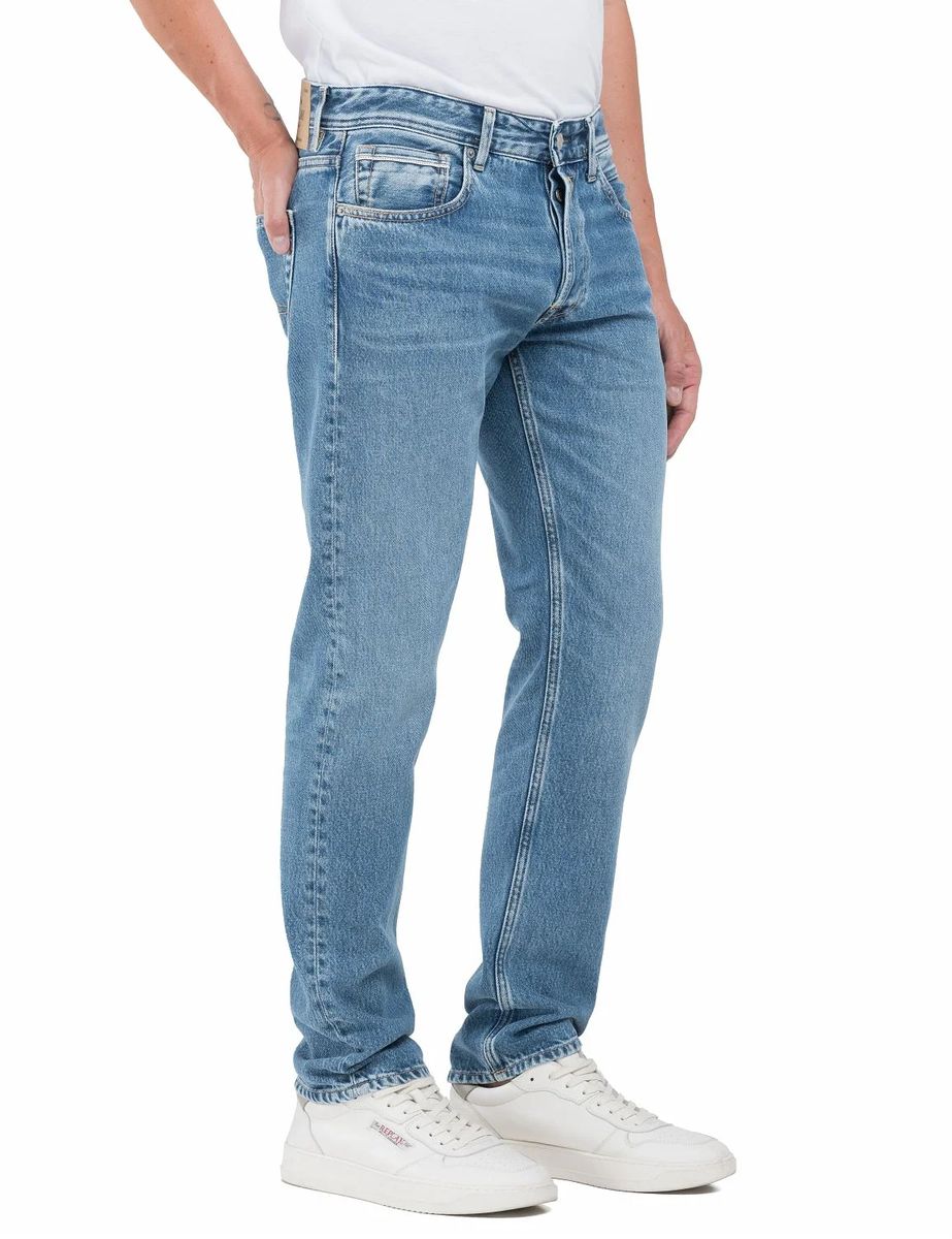 Klassische Straight-Leg Baumwolljeans