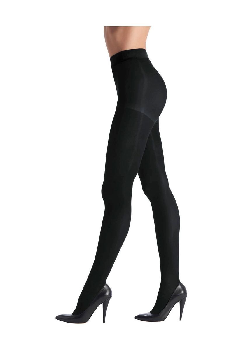 Blickdichte, formende, schwarze Strumpfhose