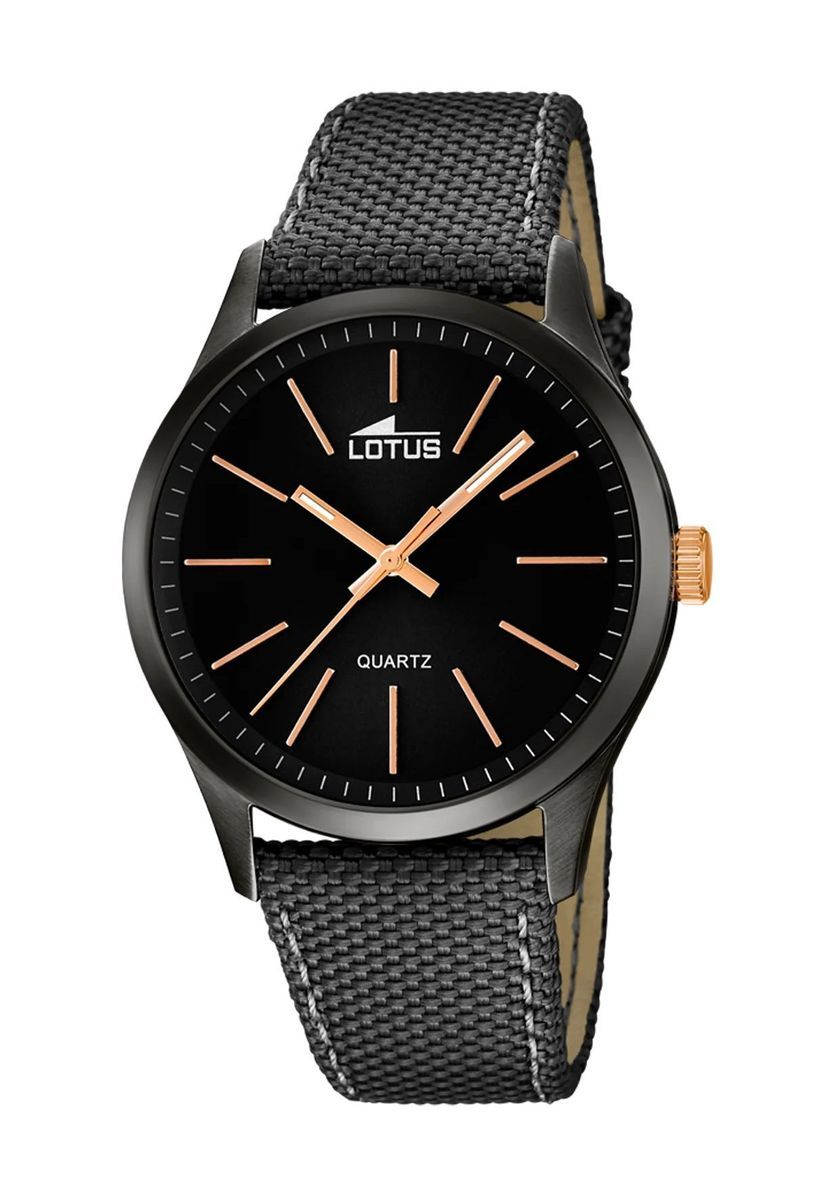 Herren Analog Uhr schwarzes Canvas Armband