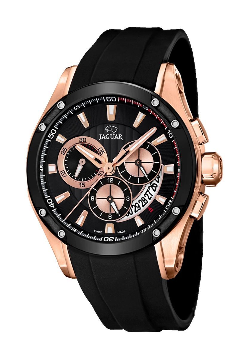 Herren-Chronograph Uhr mit Roségold Akzenten