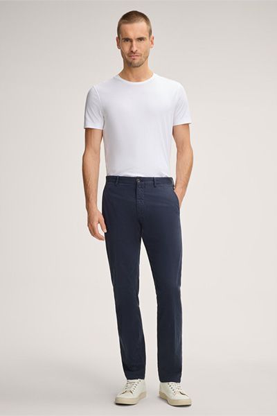 Windsor Cino Navy Baumwoll-Chino Hose Slim Fit Casual