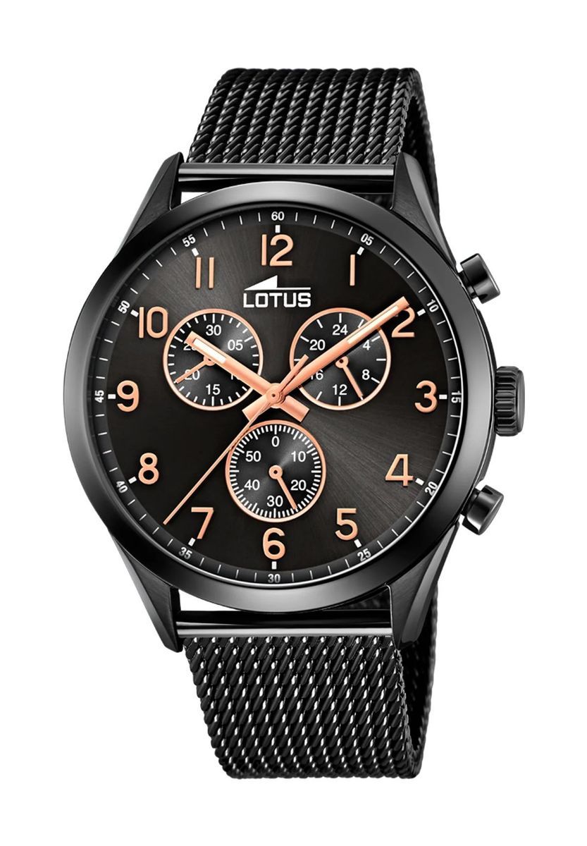 Moderne Chronograph Mesh Armbanduhr