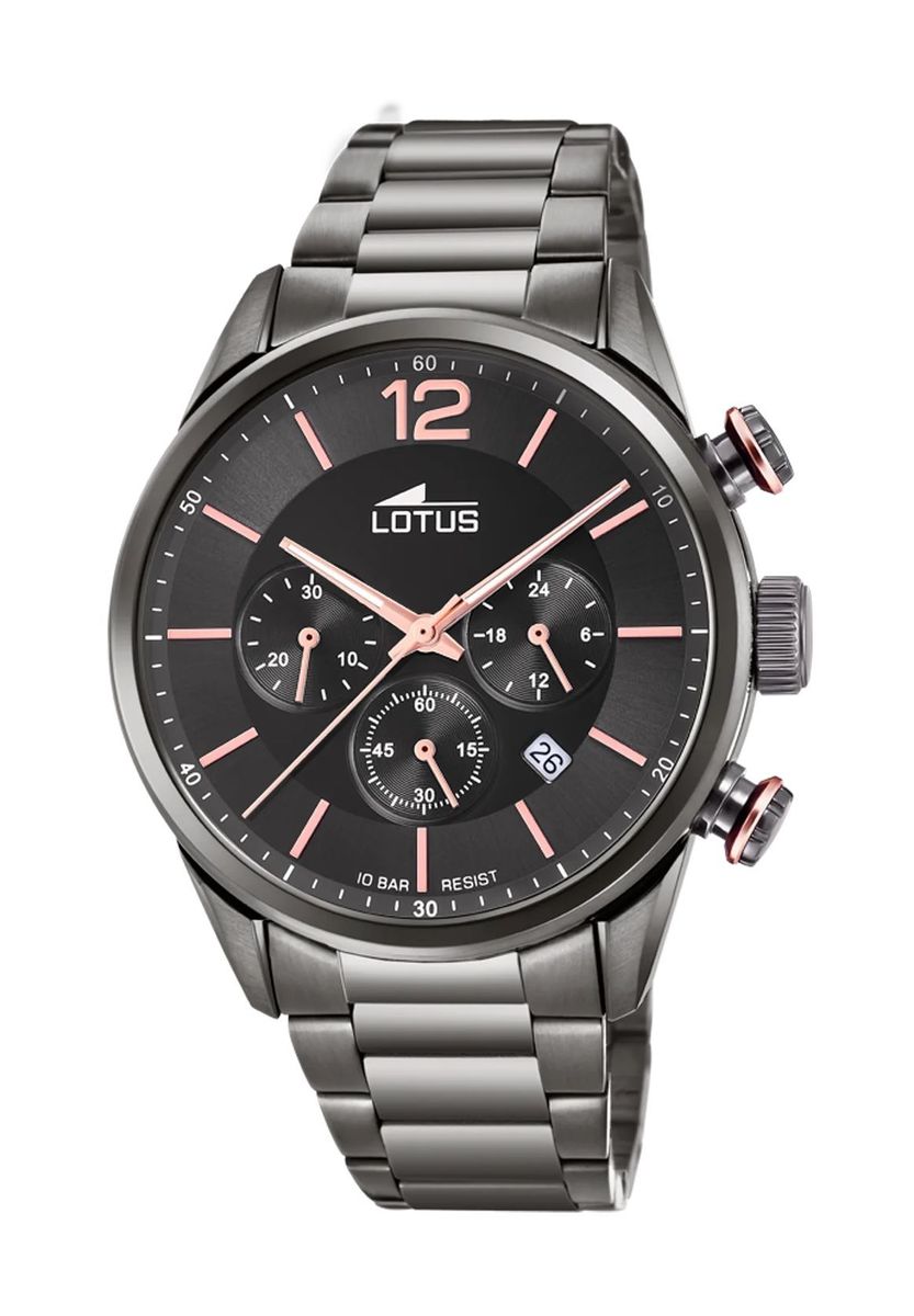 Herren Chronograph Armbanduhr mit Edelstahlarmband