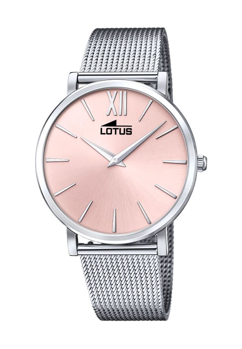 Minimalistische Silber- und Roségold-Uhr