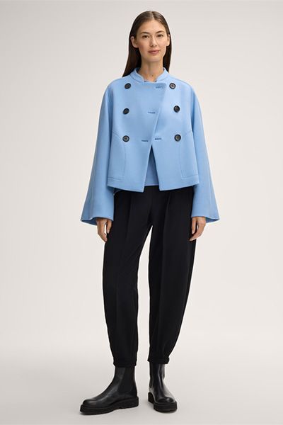 Unisex Schwarze Ballonhose mit Bundfalten und elastischem Bund