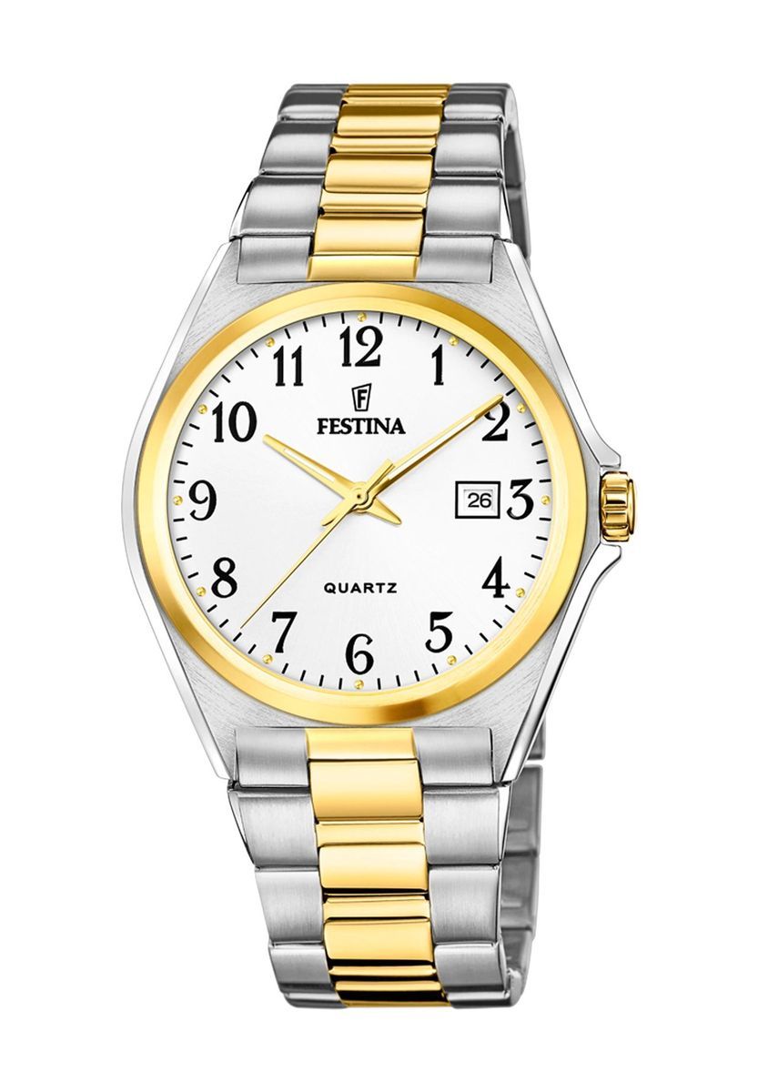 Klassische Bicolor Edelstahluhr