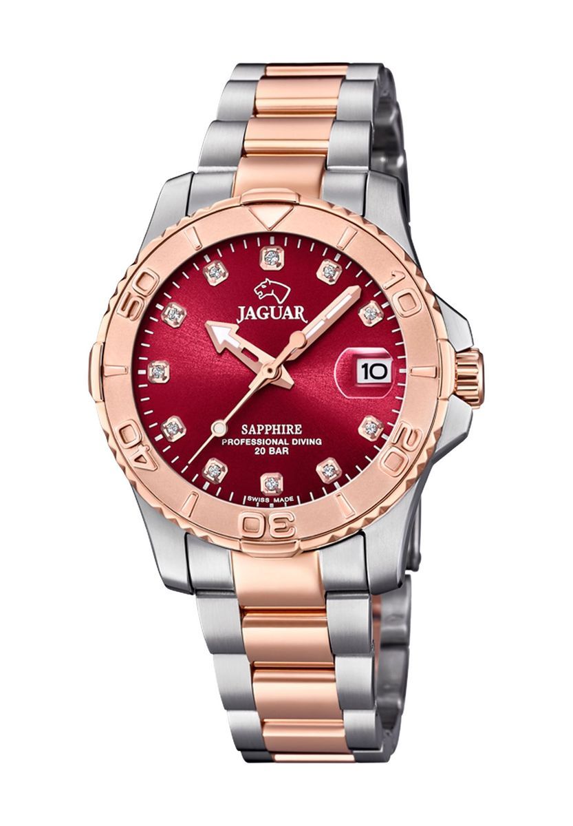 Bicolore Edelstahl Taucheruhr