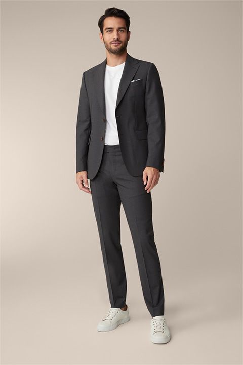 Windsor Sono Anthrazit Wollsakko Slim Fit Business