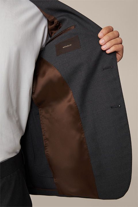 Windsor Sono Anthrazit Wollsakko Slim Fit Business
