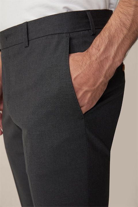 Windsor Bene Anthrazit Stoffhose aus Stretch-Schurwolle