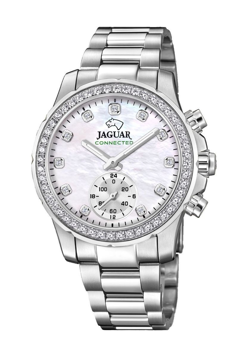 Elegante silberne Smartwatch