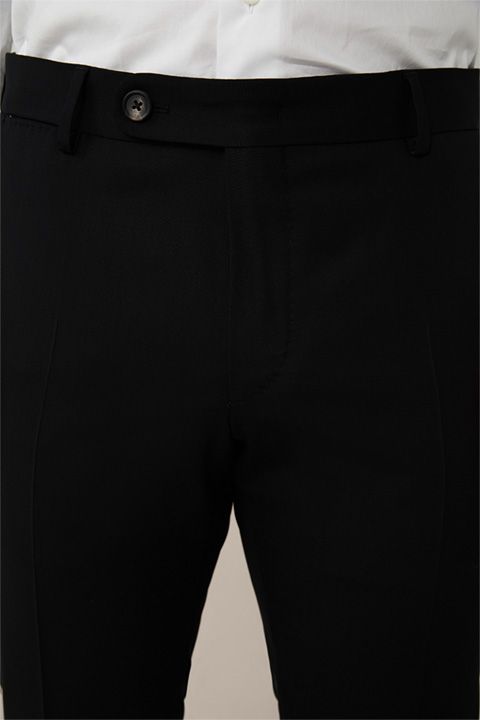 Windsor Bene Schwarze Slim-Fit Stoffhose Stretch Wollmischung