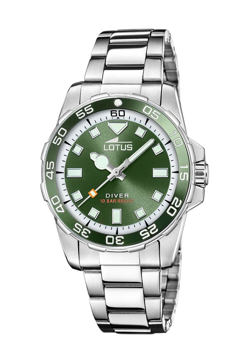 Grün Zifferblatt Edelstahluhr