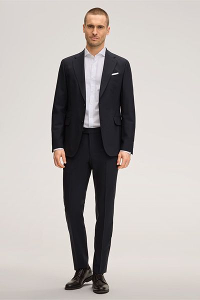 Joop! Bene Marine Wollmischung Anzughose Slim Fit Tailored
