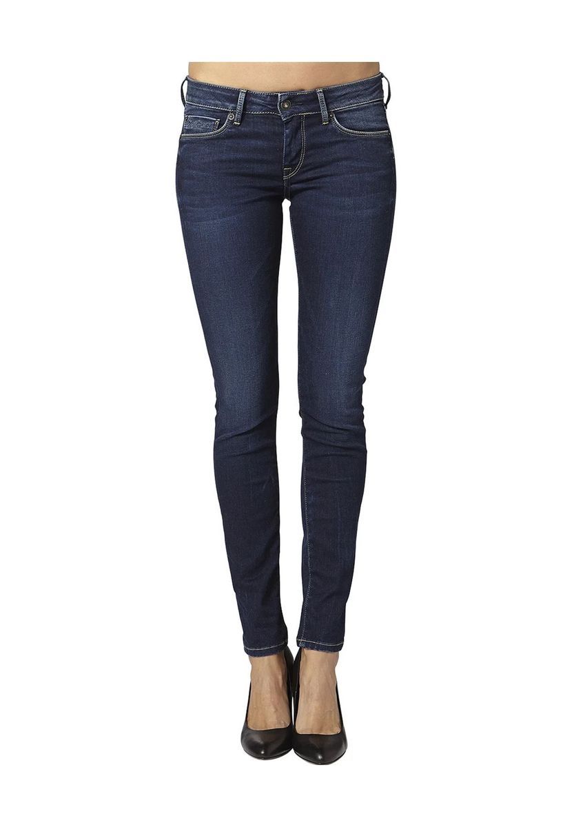 Klassische Skinny Jeans in dunkler Waschung