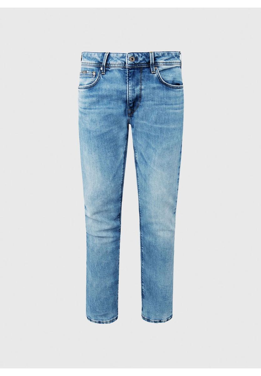 Slim Fit Jeans mit mittlerer Leibhöhe