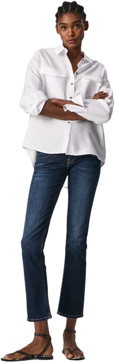 Pepe Jeans Jeans, Bootcut-Fit, 7/8-Länge, für Damen, blau, 29/32